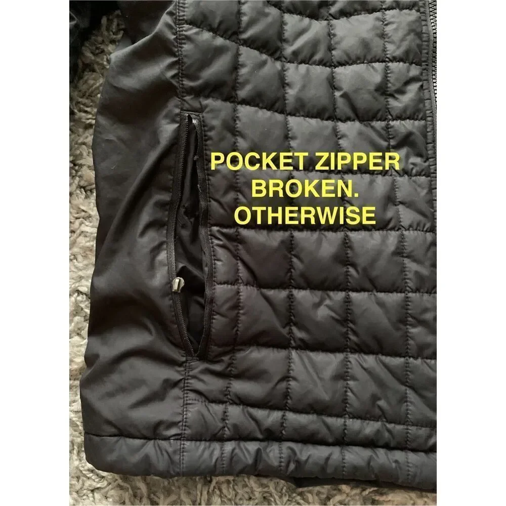 The North Face Black Quilted Brecon Jacket Coat mens sz S